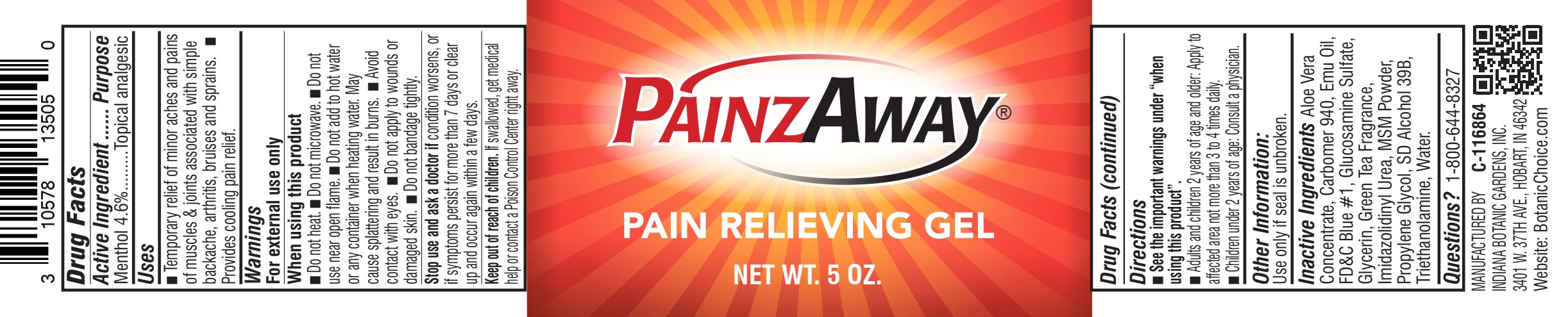 Pill image for Painzaway Pain Relieving Gel