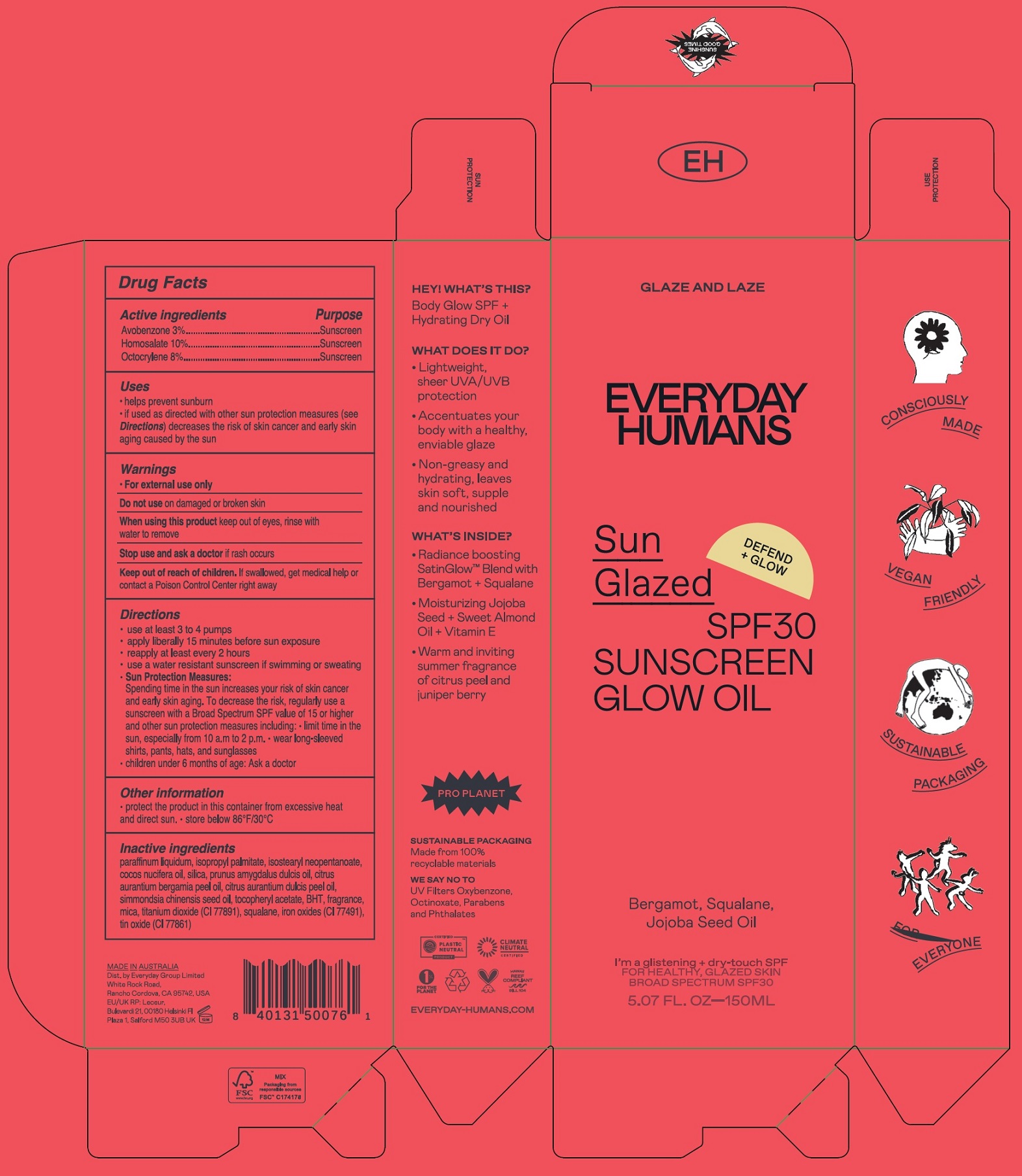 Pill image for Sun Glazed Spf 30 Sunscreen Glow Oil