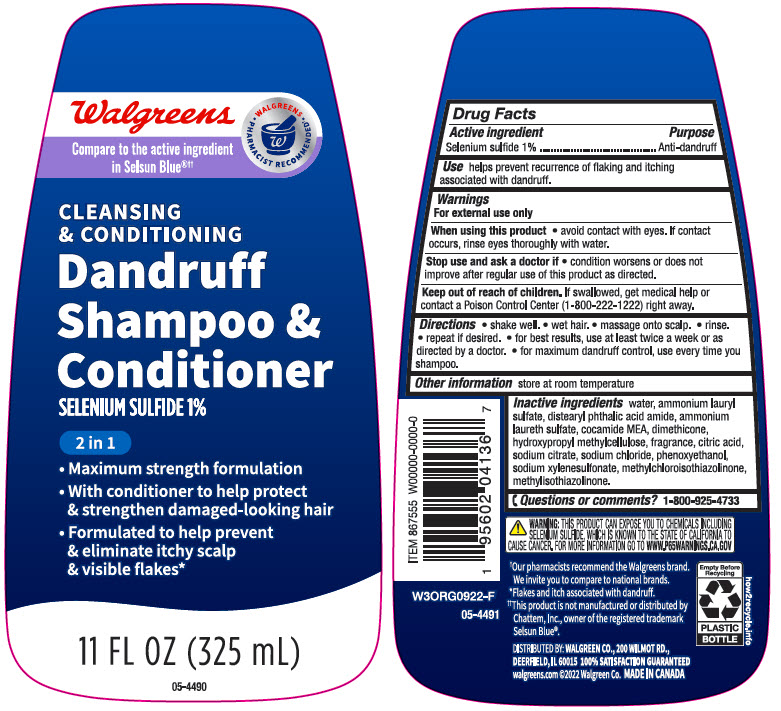 Pill image for Walgreens Dandruff Shampoo & Conditioner Cleansing & Conditioning
