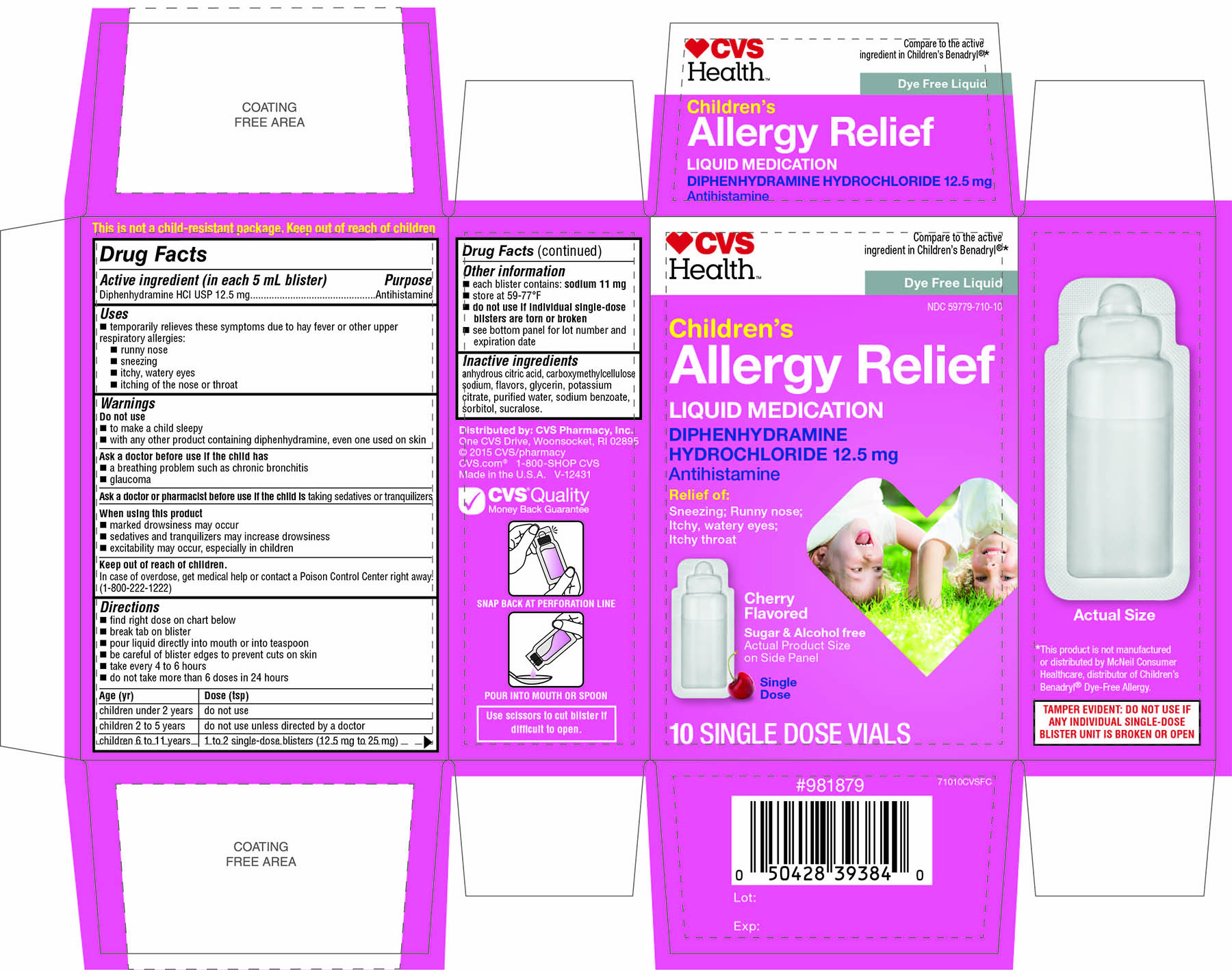 Pill image for Cvs Health Childrens Allergy Relief