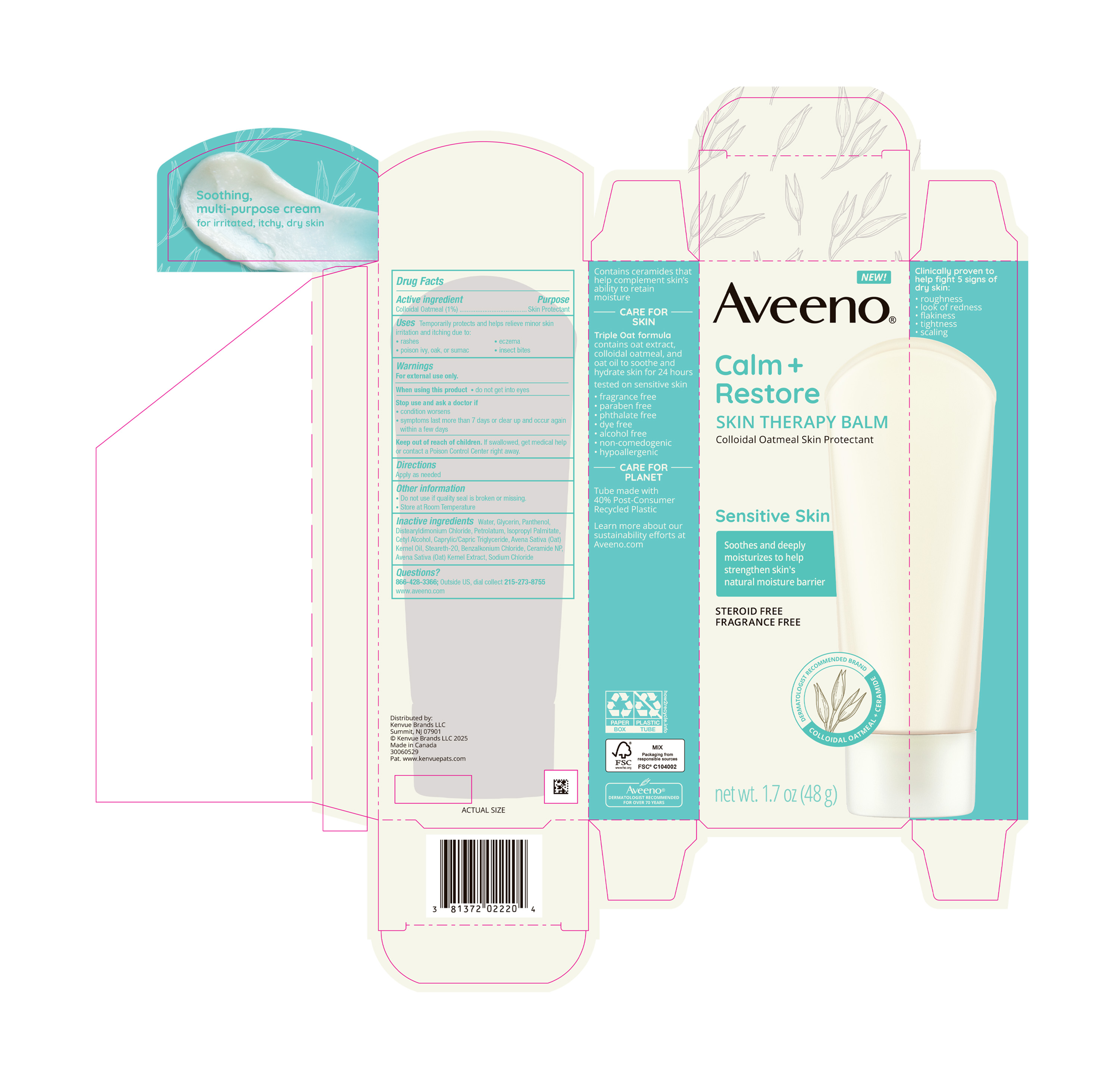 Pill image for Aveeno Calm Plus Restore Skin Therapy Balm