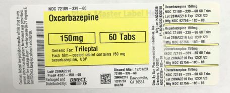 Pill image for Oxcarbazepine