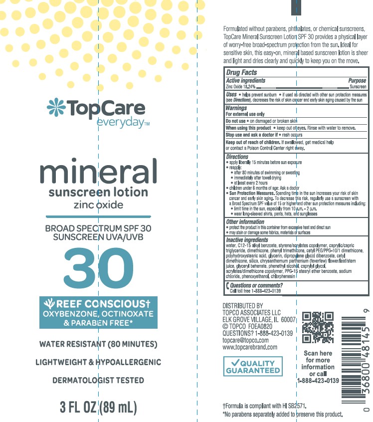 Pill image for Topcare Everyday Mineral Sunscreen Lotion Zinc Oxide Spf 30