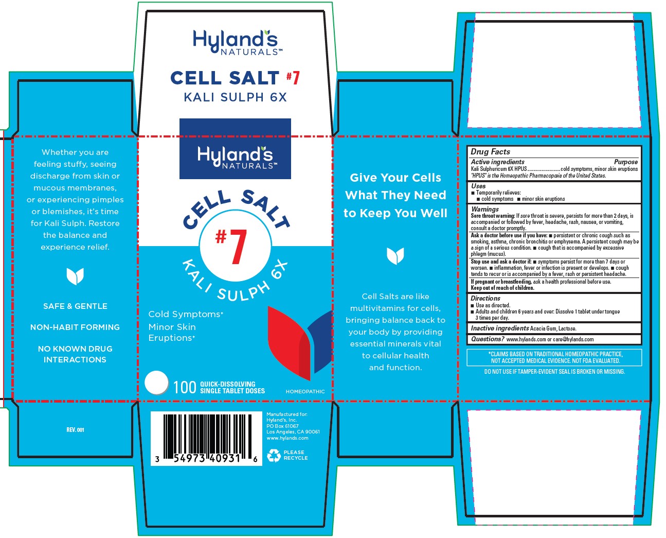 Pill image for Cell Salt #7 Kali Sulph 6x