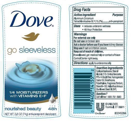 Pill image for Dove Go Sleeveless Nourished Beauty Antiperspirant Deodorant