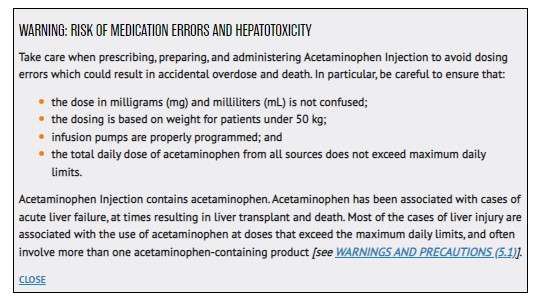 Pill image for Acetaminophen Injection 1,000mg Per 100ml (10mg/ml)