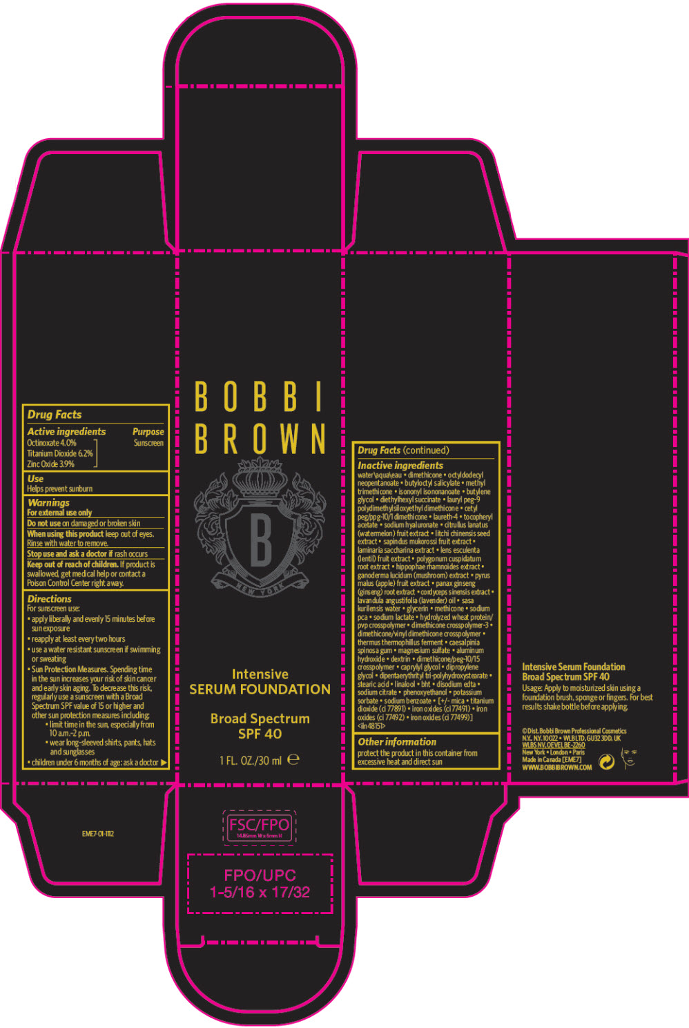 Pill image for Bobbi Brown Intensive Serum Foundation Broad Spectrum Spf 40