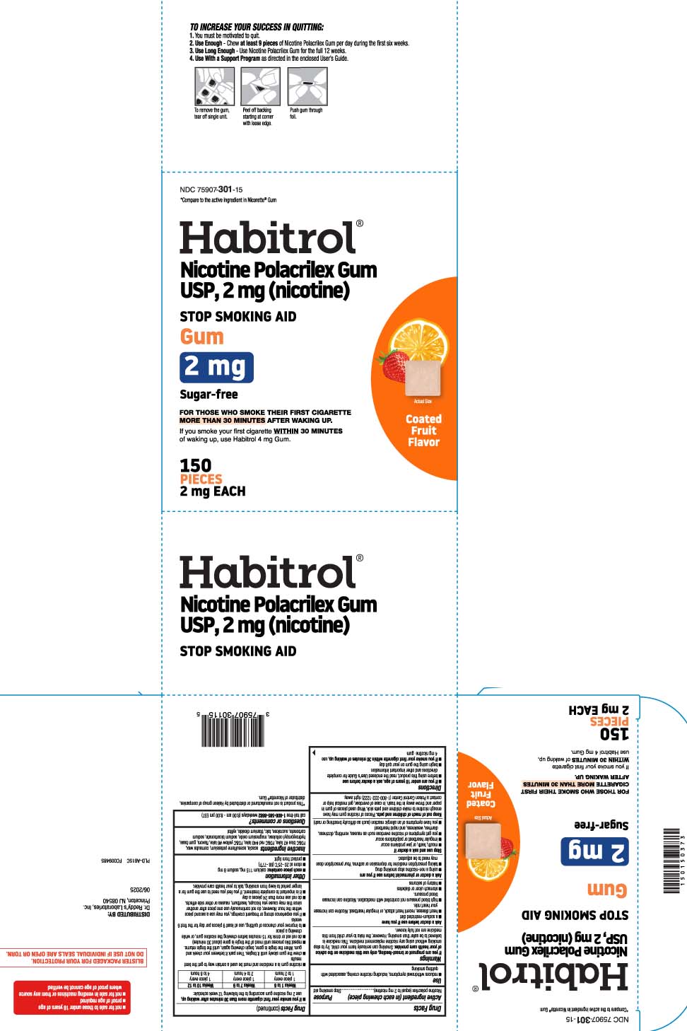 Pill image for Nicotine Polacrilex Gum 2 Mg Coated Fruit