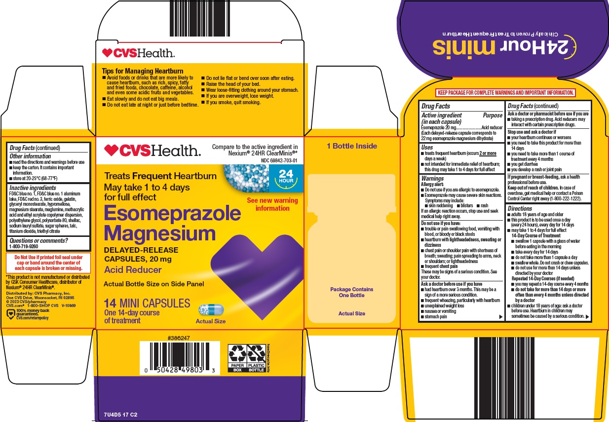 Pill image for Cvs Pharmacy, Inc. Esomeprazole Magnesium Drug Facts