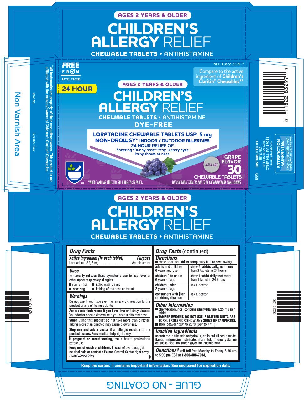 Pill image for dye-free children's loratadine chewable tablets usp, 5 mg