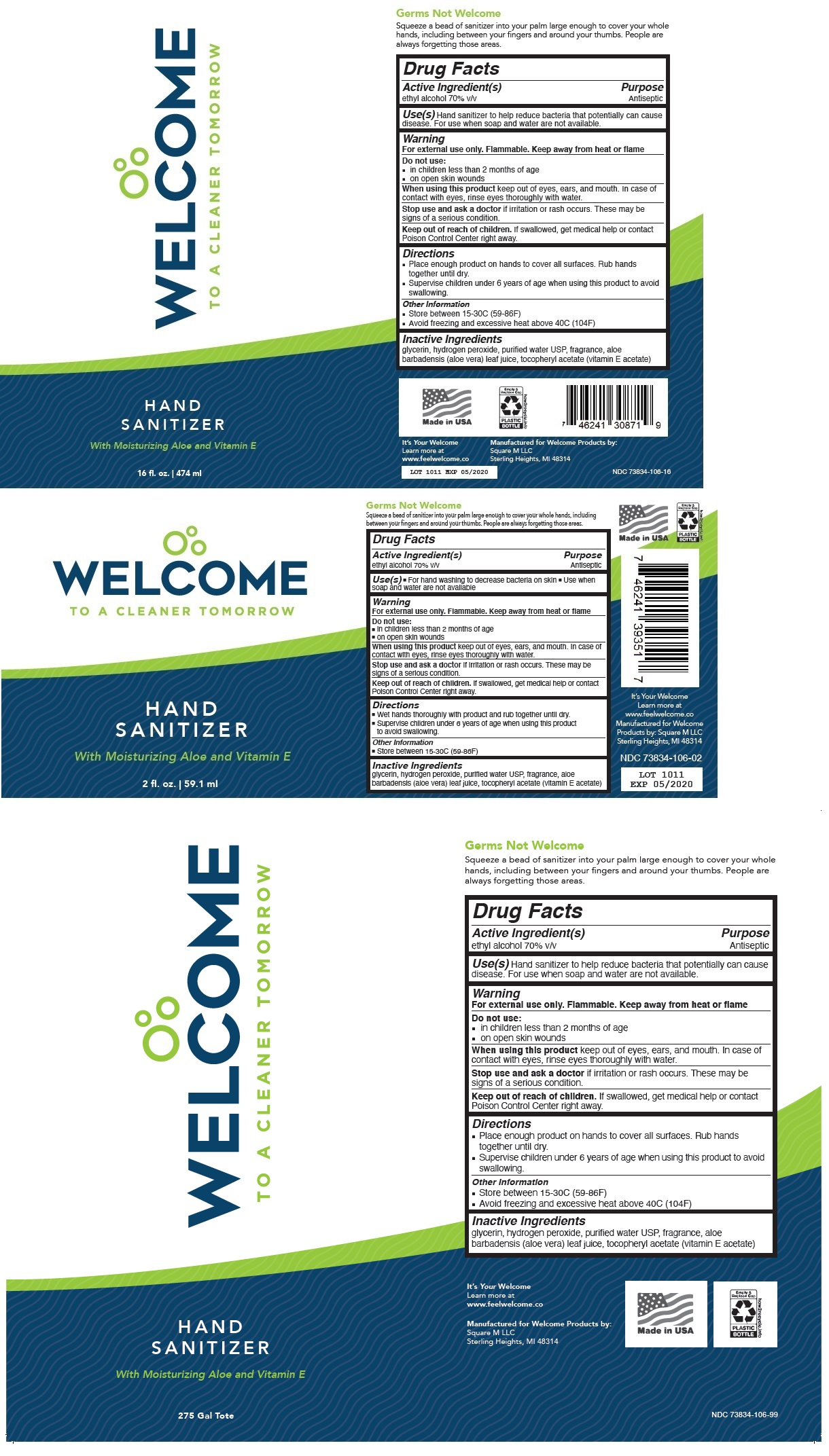 Pill image for Welcome Hand Sanitizer