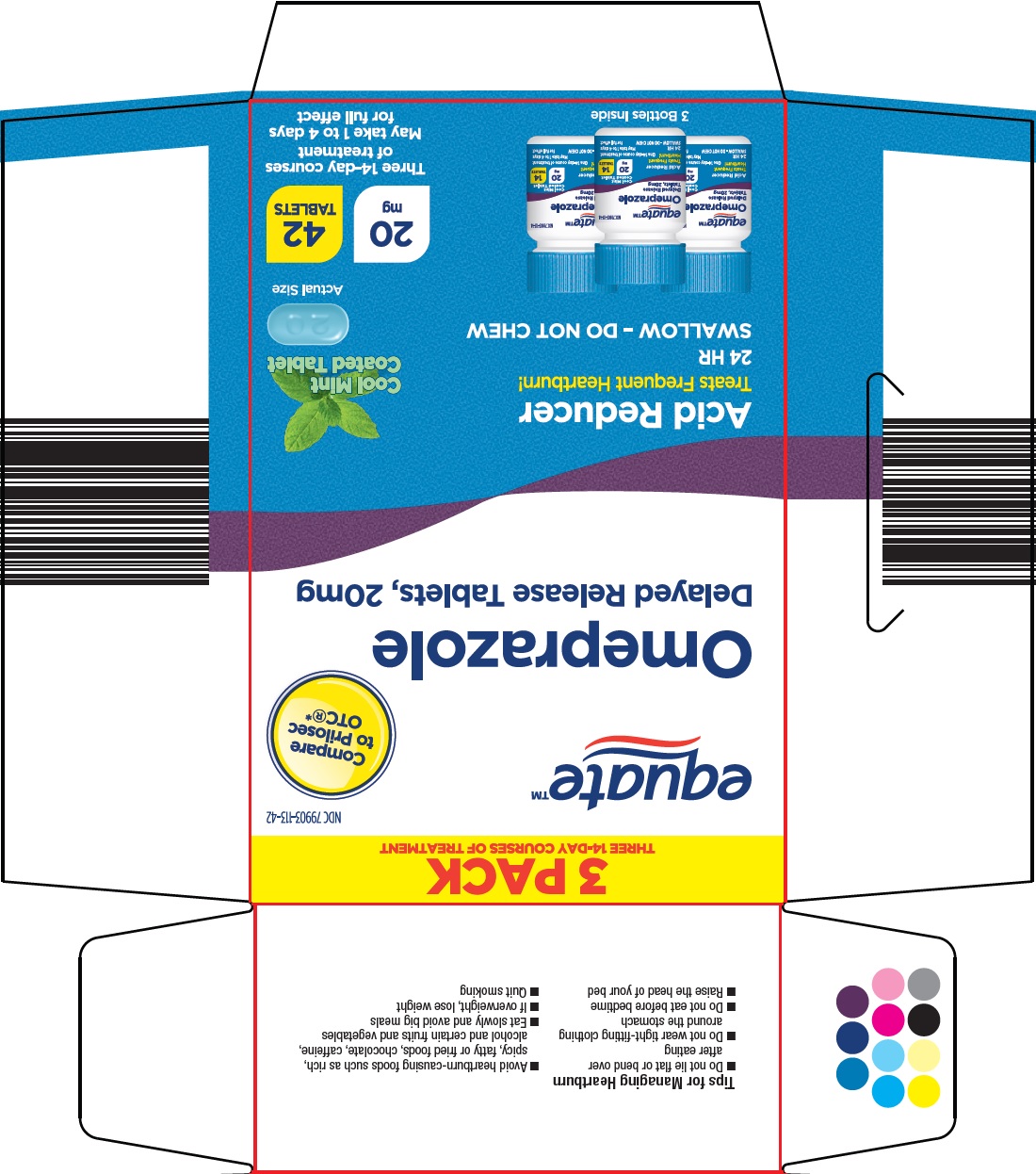 Pill image for Wal-mart Omeprazole Drug Facts