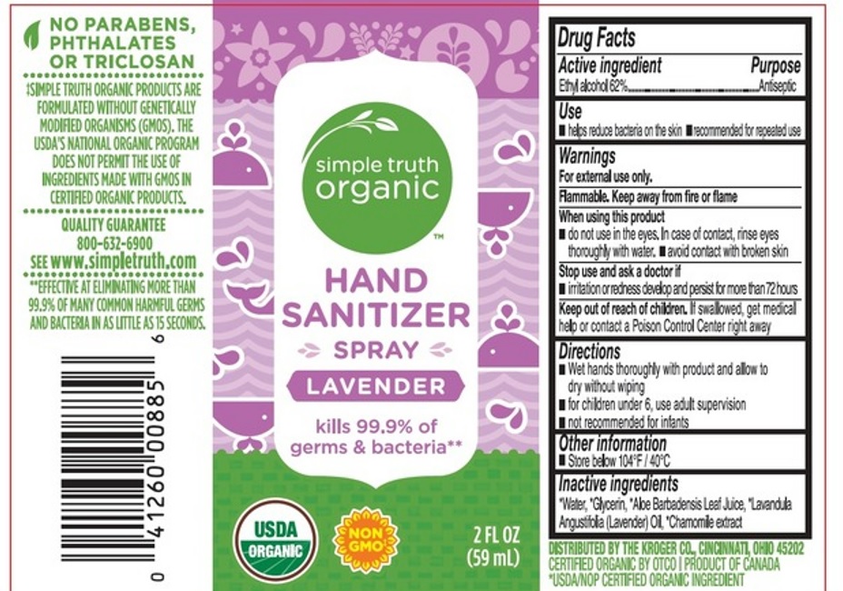 Pill image for Simple Truth Organic Hand Sanitizer Spray Lavender