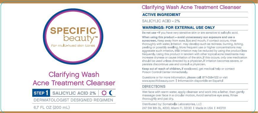 Pill image for Specific Beauty Clarifying Wash Acne Treatment Cleanser