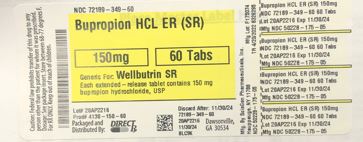 Pill image for Bupropion Hcl Er (sr)