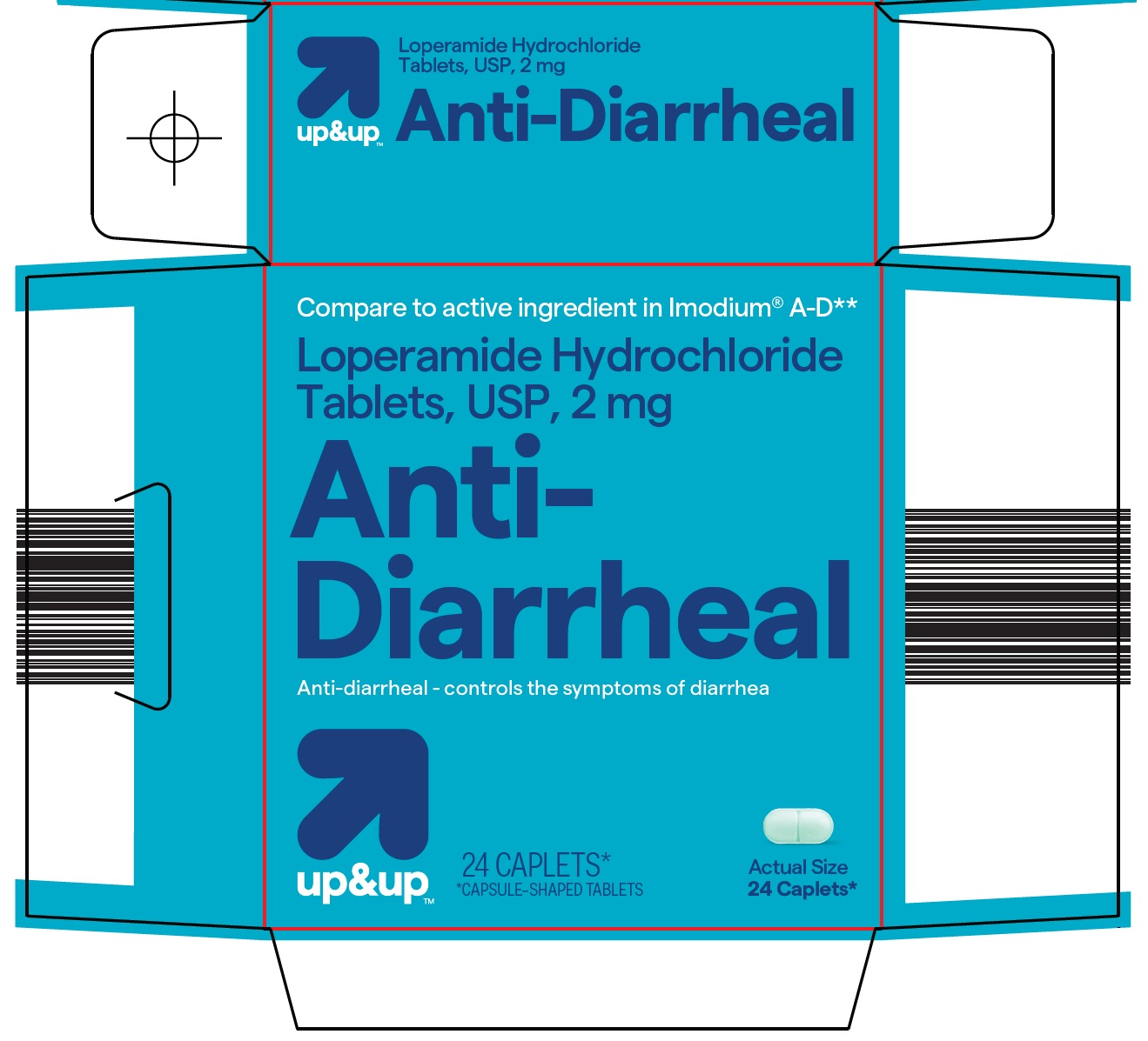 Pill image for Target Corporation Anti-diarrheal Drug Facts