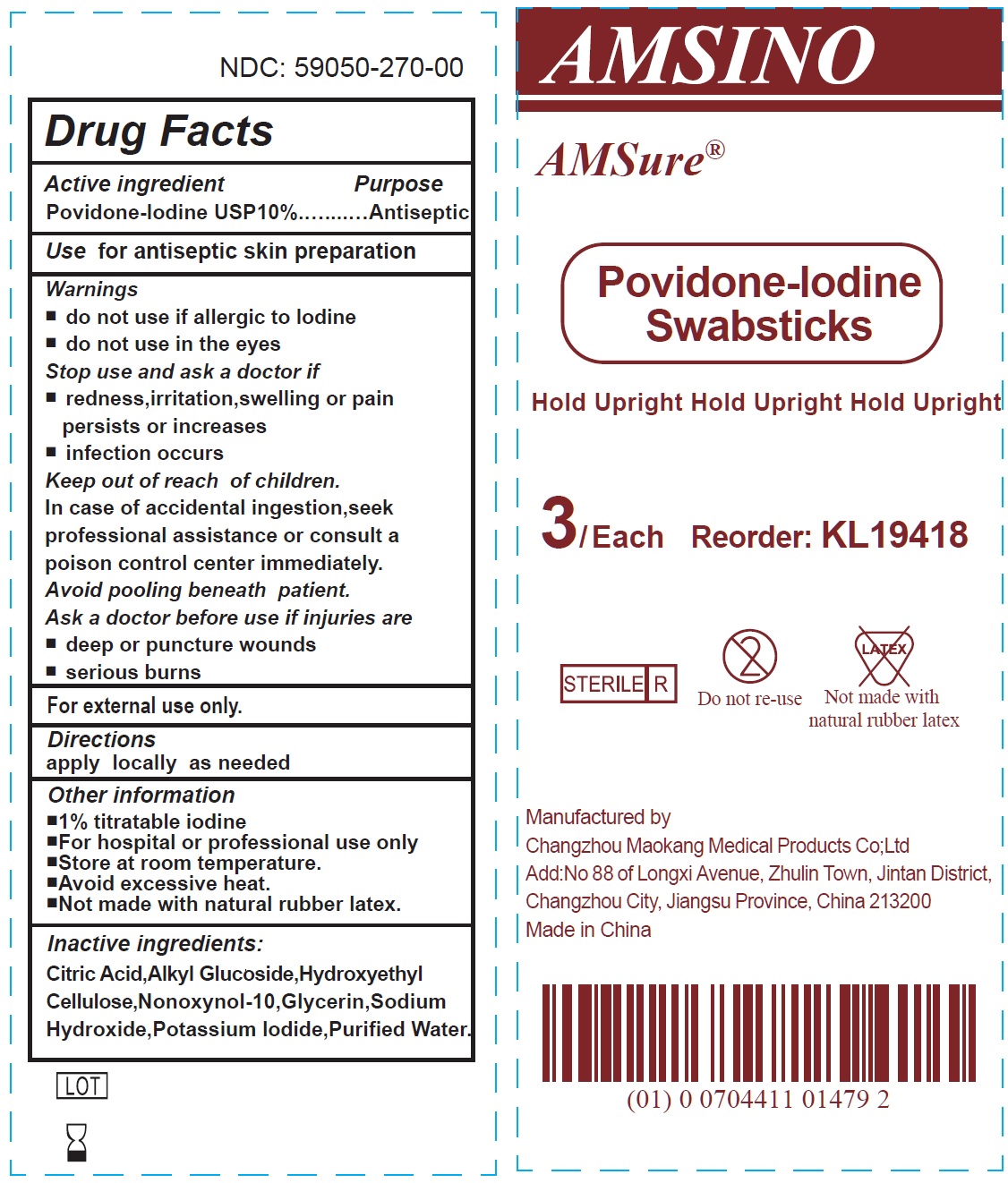 Pill image for Povidone Iodine Swabsticks