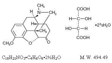 Pill image for hydrocodone bitartrate and acetaminophen tablets, usp
