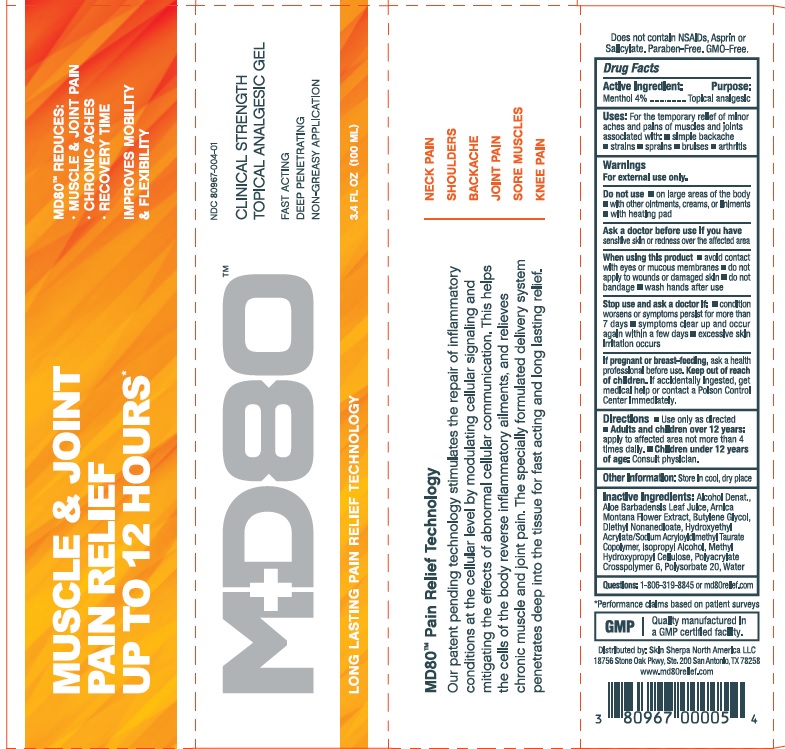 Pill image for Md80 Clinical Strength Topical Analgesic Gel