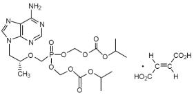 Pill image for These Highlights Do Not Include All The Information Needed To Use Tenofovir Disoproxil Fumarate Tablets Safely And Effectively. See Full Prescribing Information For Tenofovir Disoproxil Fumarate Tablets.