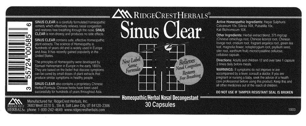 Pill image for Sinus Clear