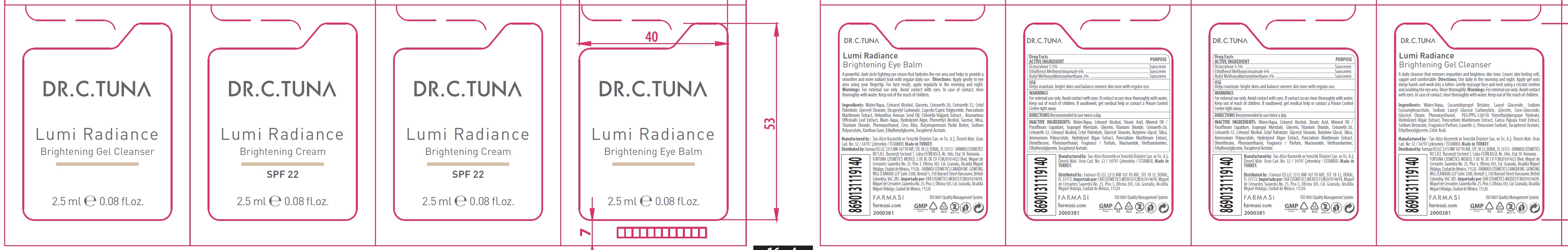 Pill image for Dr. C. Tuna Lumi Radiance Brightening Cream 22 Spf