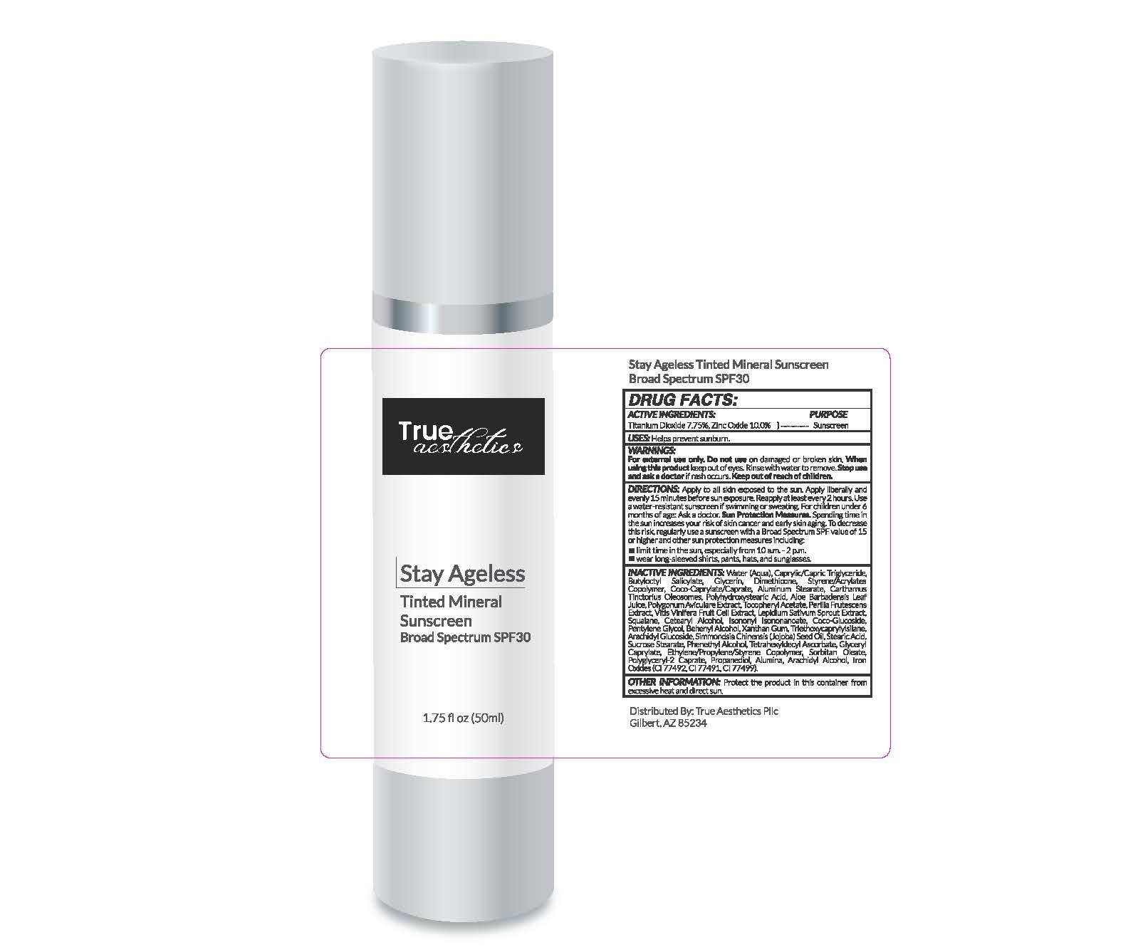 Pill image for Stay Ageless Tinted Mineral Sunscreen Broad Spectrum Spf 30