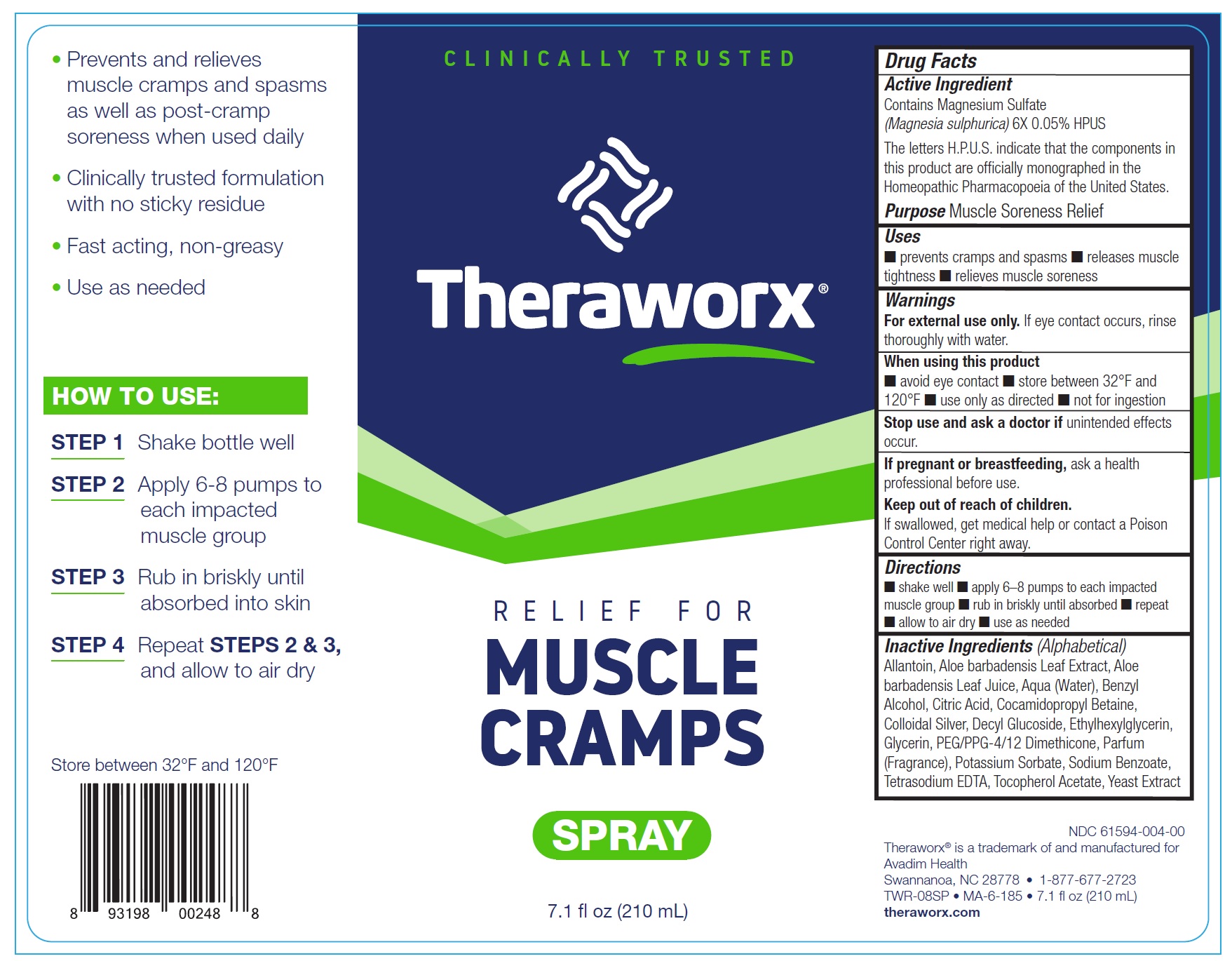 Pill image for Theraworx Relief Muscle Cramp And Spasm Relief Spray