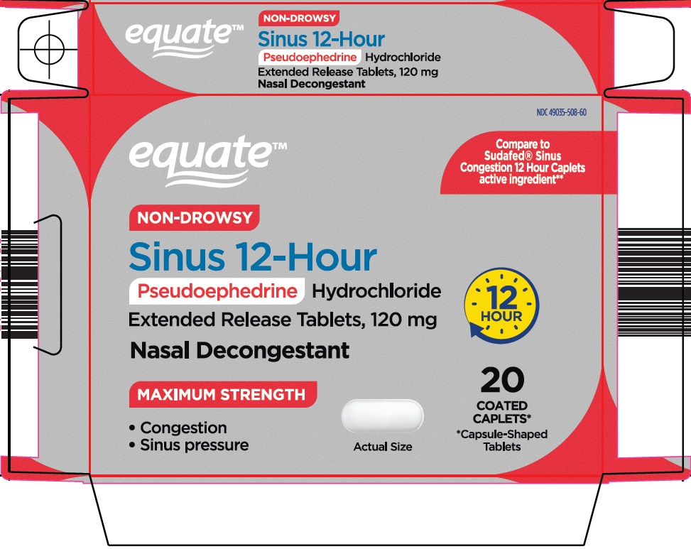 Pill image for Wal-mart Sinus 12-hour Drug Facts