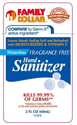 Pill image for Waterless Fragrance Free Hand Sanitizer