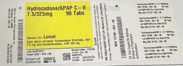 Pill image for Hydrocodone Apap