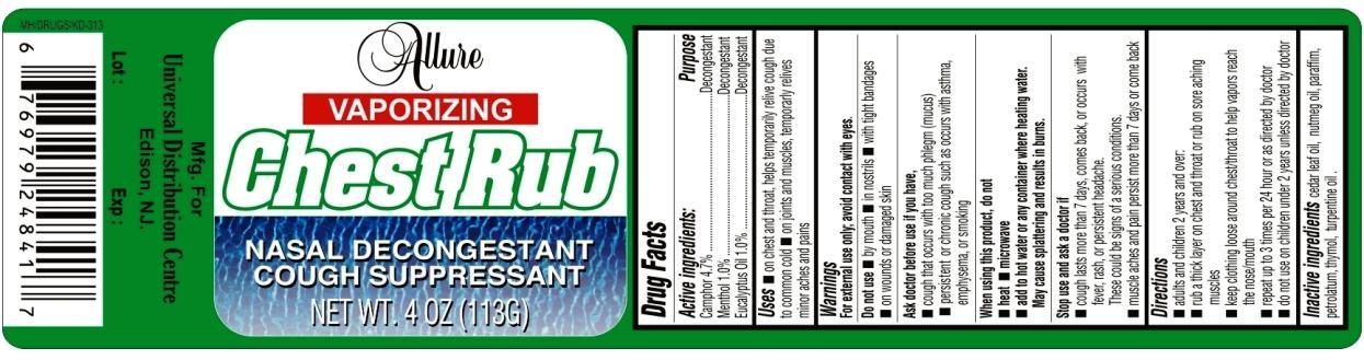 Pill image for Allure Vaporizing Chest Rub