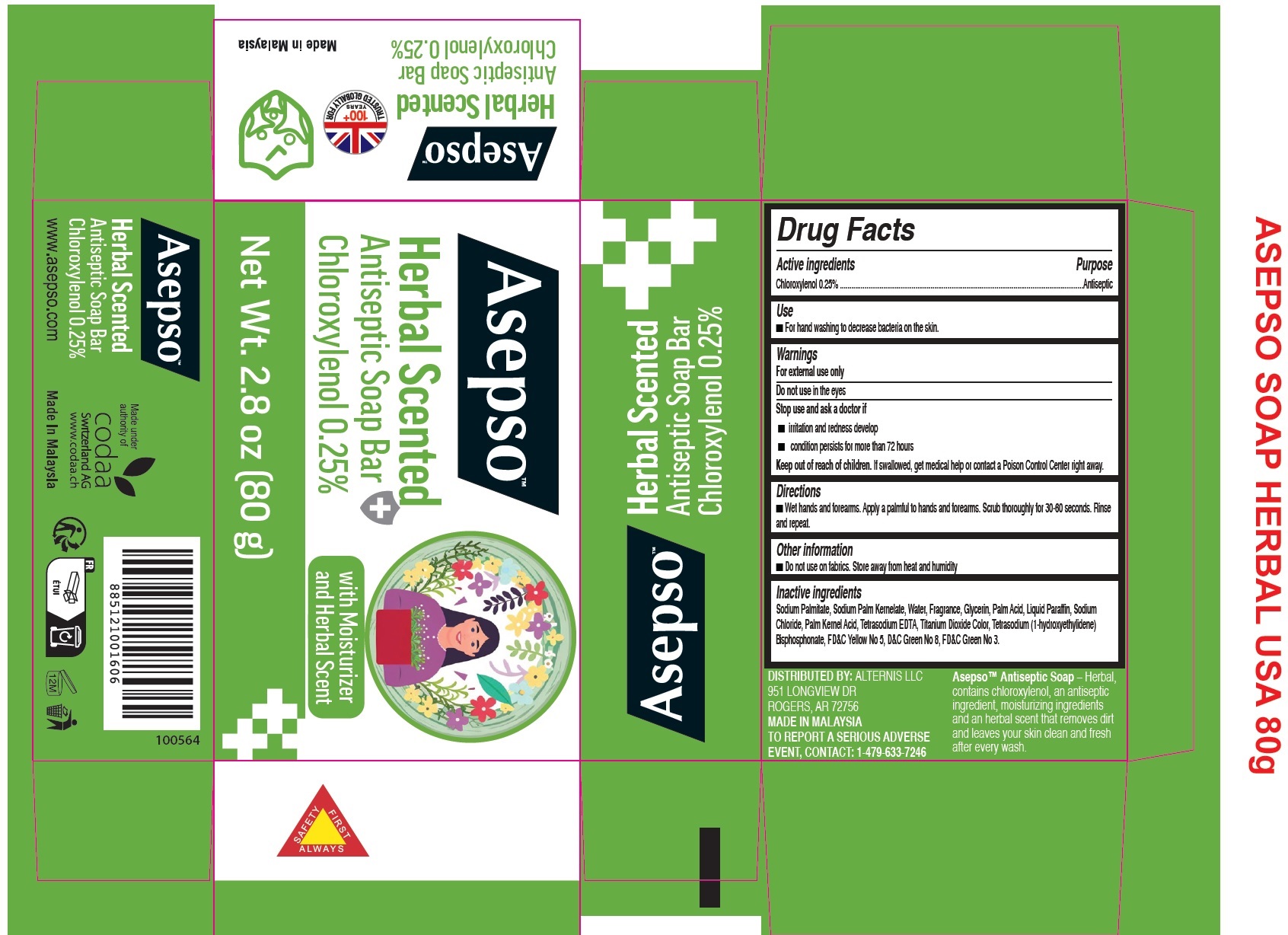 Pill image for Asepso Herbal Scented Antiseptic Soap