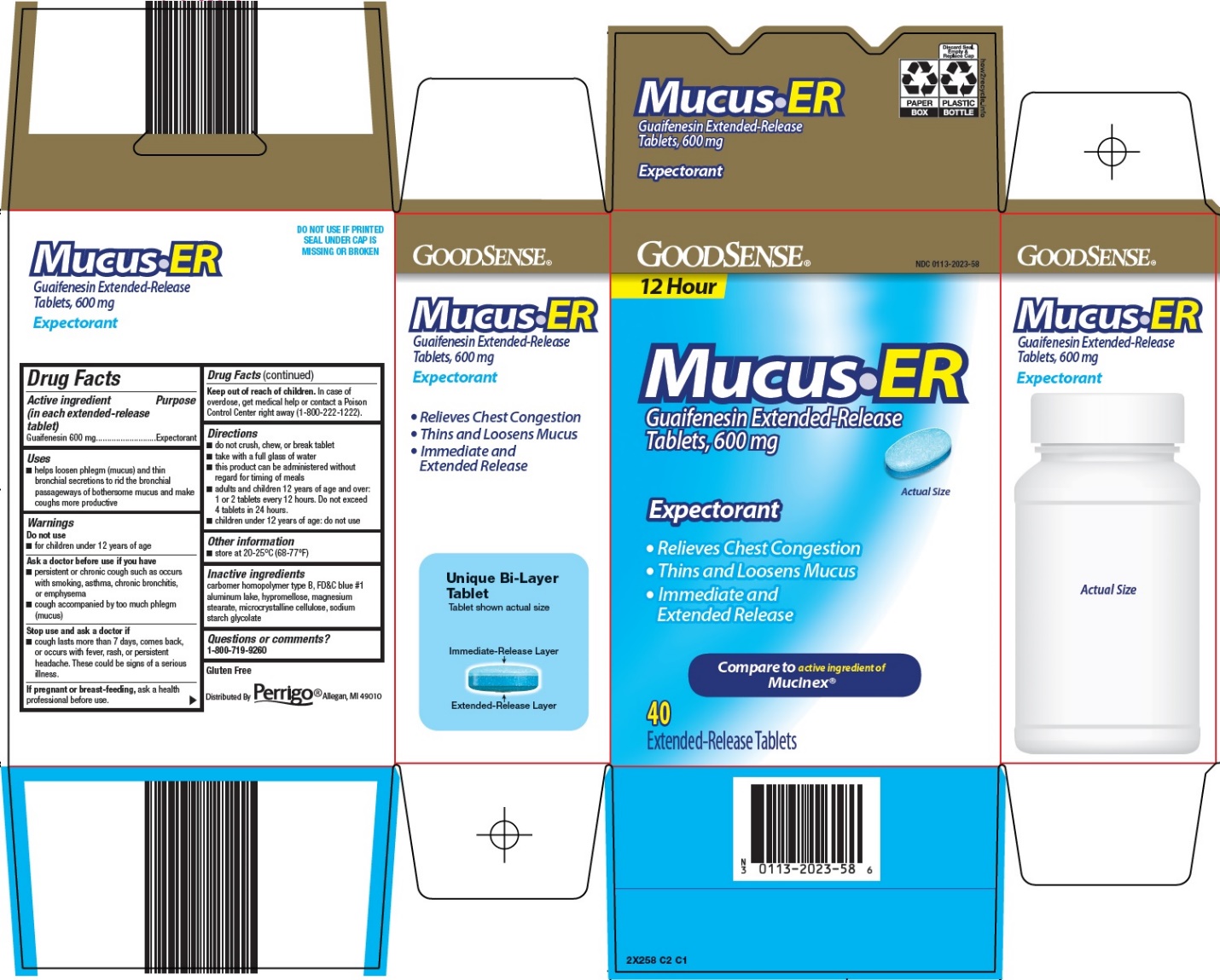 Pill image for Perrigo Mucus-er Drug Facts