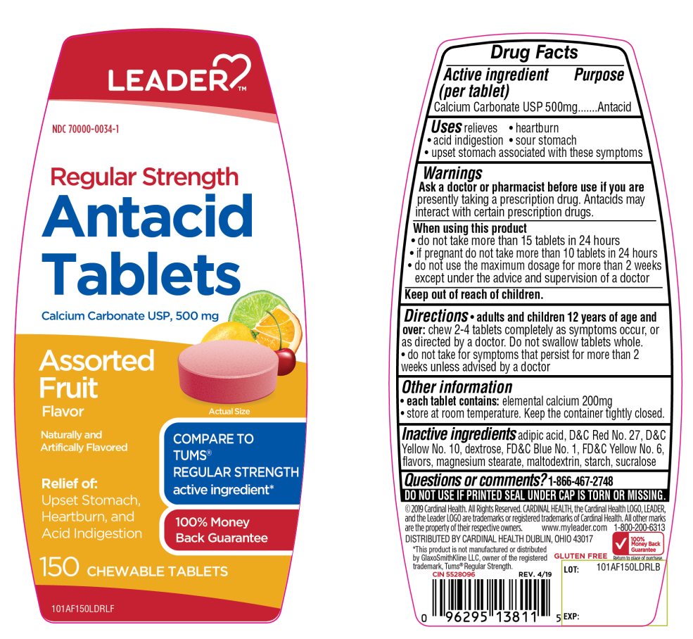 Pill image for Regular Strength Antacid Tablets Assorted Fruit Flavor
