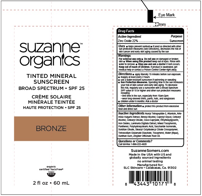Pill image for suzanne organics tinted mineral sunscreen broad spectrum spf 25 - bronze