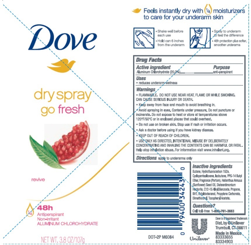 Pill image for Dove Revive Dry Spray Antiperspirant