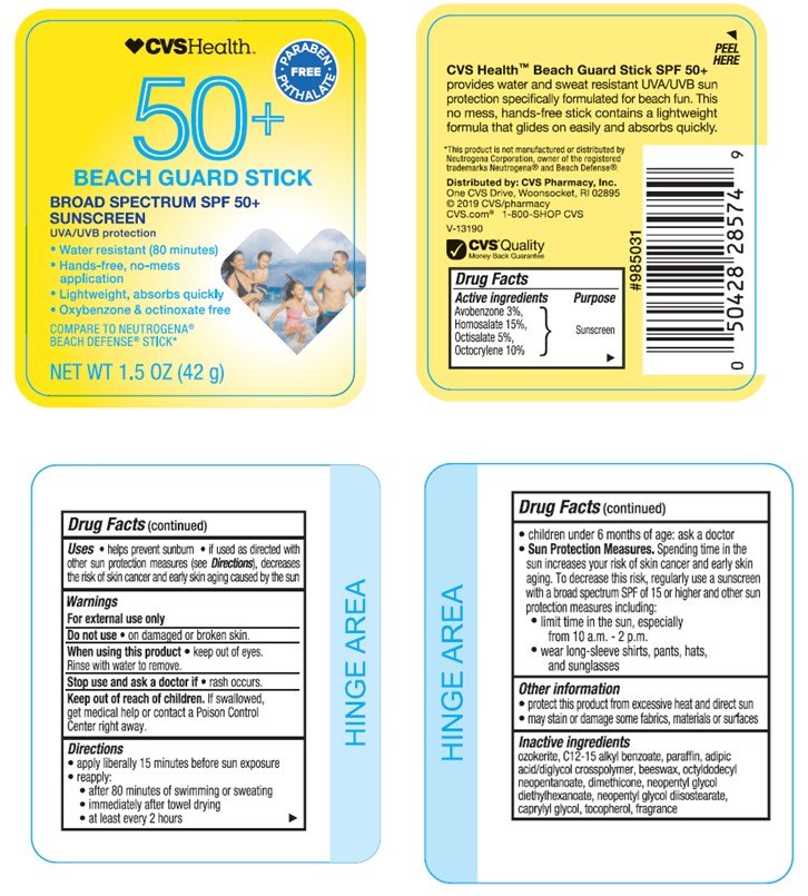 Pill image for cvs health spf 50+ beach guard stick
