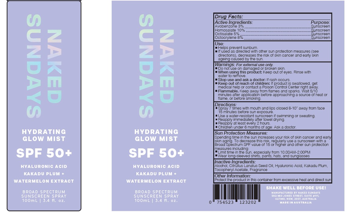 Pill image for Naked Sundays Hydrating Glow Mist Spf 50