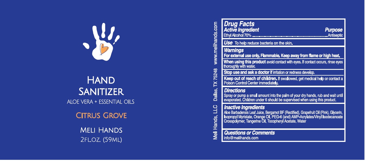 Pill image for Meli Hands Hand Sanitizer Citrus Grove 