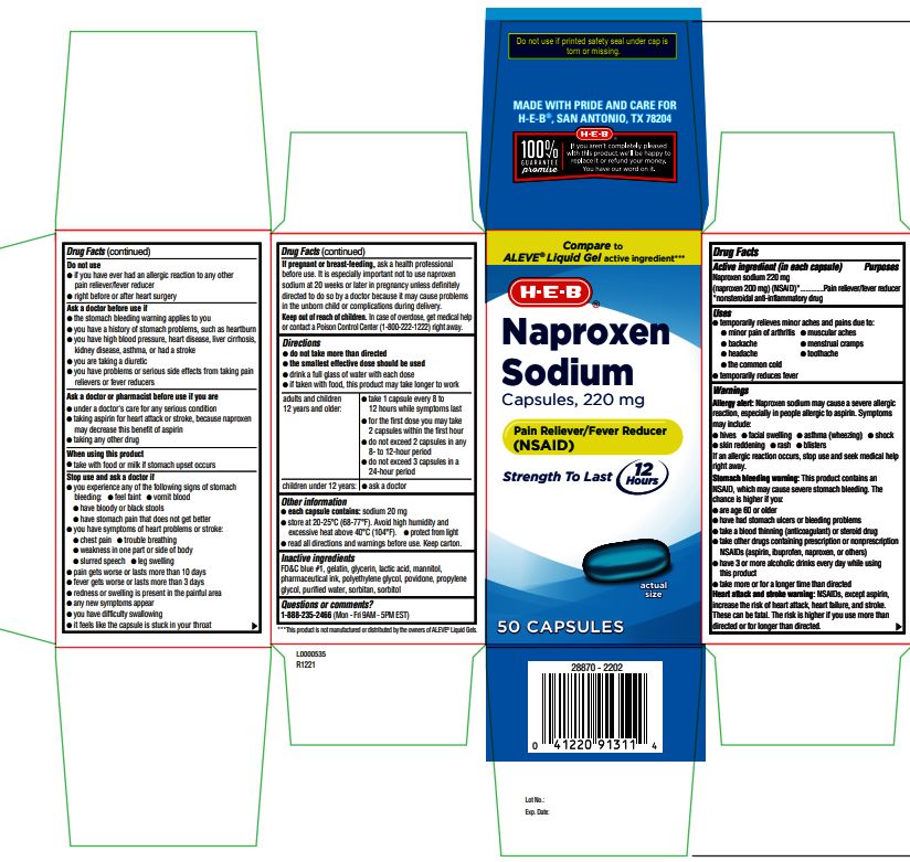 Pill image for Naproxen Sodium Capsules - Heb