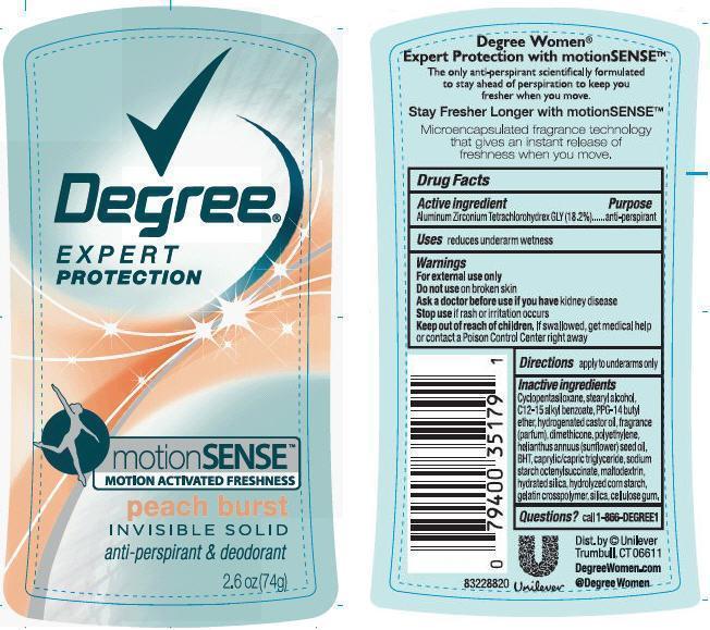 Pill image for Degree Expert Protection Motion Sense Peach Burst Antiperspirant Deodorant