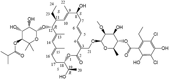 Pill image for These Highlights Do Not Include All The Information Needed To Use Fidaxomicin Tablets Safely And Effectively. See Full Prescribing Information For Fidaxomicin Tablets.