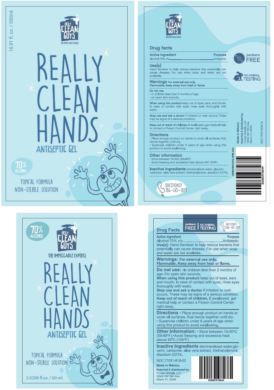 Pill image for Holy Clean Guys Really Clean Hands Antiseptic Gel