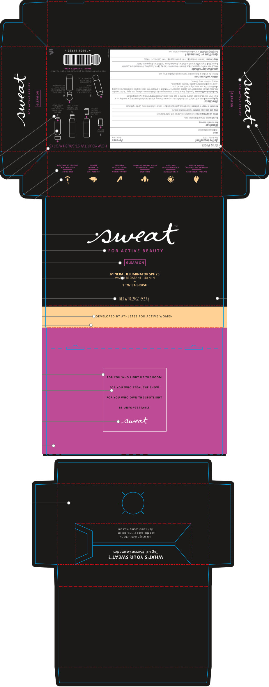 Pill image for Sweat™ Gleam On Mineral Illuminator Spf 25