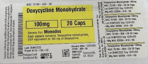 Pill image for Doxycycline Monohydrate