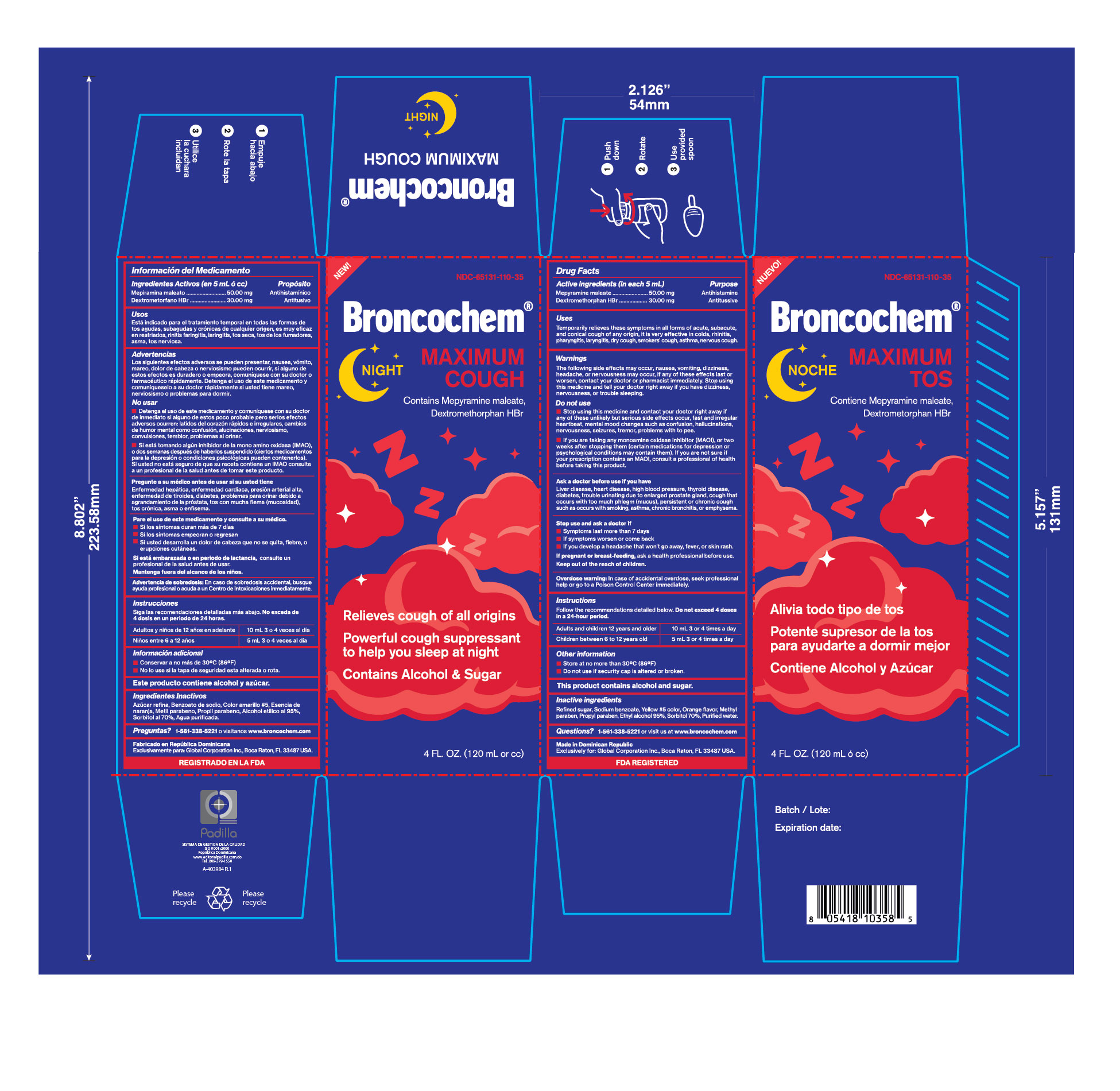 Pill image for Broncochem Maximum Cough Night 