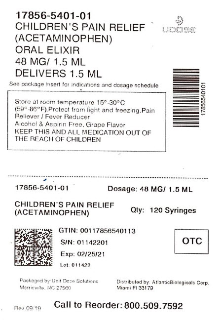 Pill image for children’s pain relief