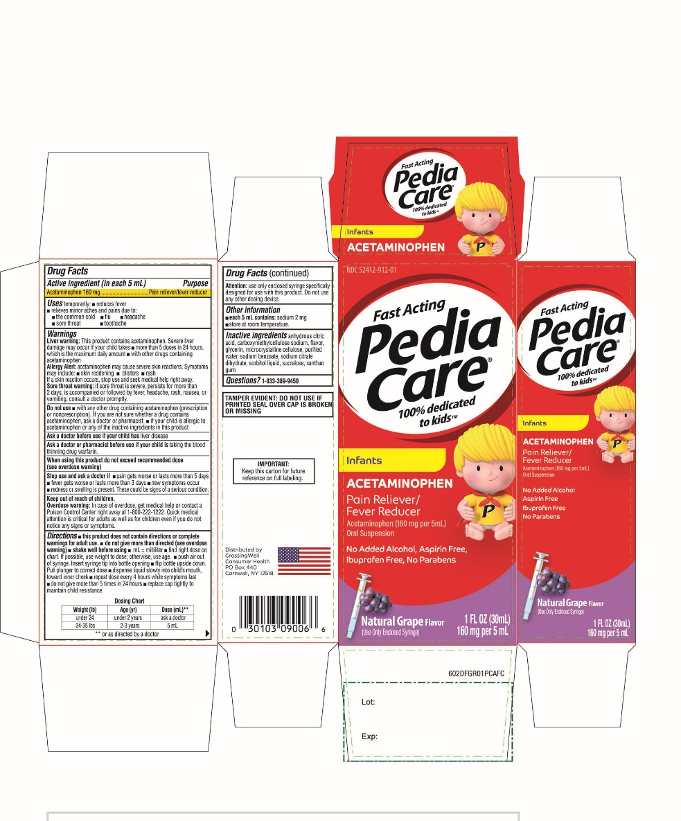 Pill image for Crossing Well Health Pedia Care Pain + Fever Drug Facts