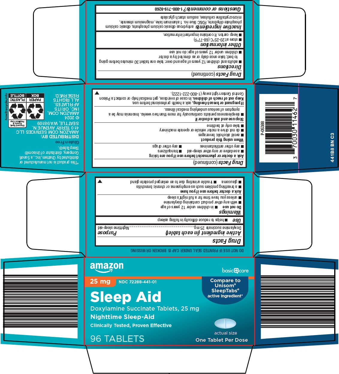 Pill image for Amazon Sleep Aid Drug Facts